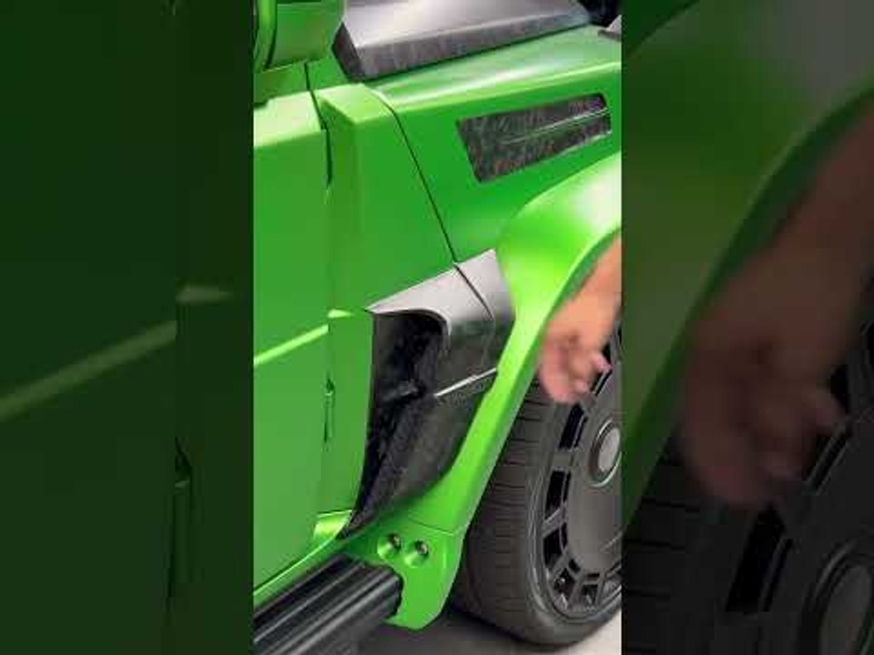 Mansorys grüner Mercedes-AMG G 63 P850: mit Soundcheck