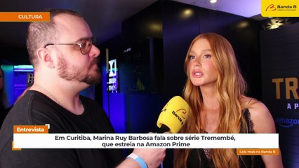Em Curitiba, Marina Ruy Barbosa fala sobre série Tremembé, que estreia no Amazon Prime