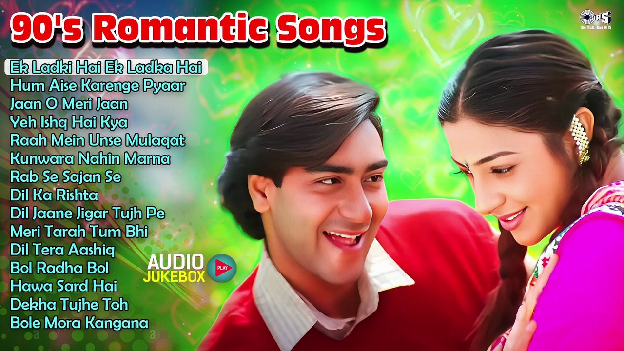 90’s Romantic Hits  90's Evergreen Songs  Hindi Gaane  Old Hindi Songs  90's Bollywood Gaane