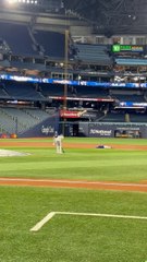 Dave Roberts falls racing Hyesong Kim