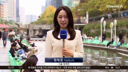 [날씨]온화한 가을…주말 차츰 추워져