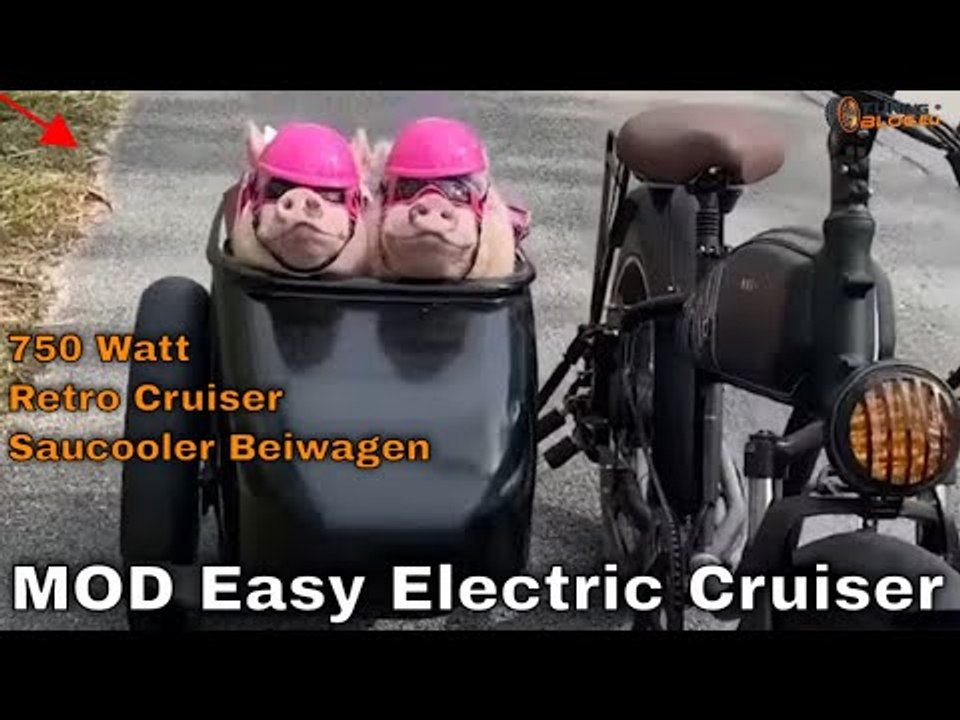 MOD Easy Electric Cruiser – Retro-E-Bike mit 750 Watt und Beiwagen