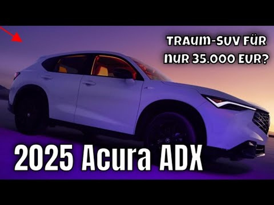 2025 Acura ADX: Erschwingliches Luxus-SUV für junge Fahrer | die Fakten