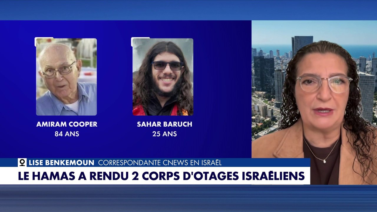 Lise Benkemoun revient sur l'identité des deux corps d'otages israéliens rendus par le Hamas