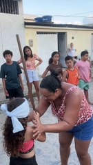 Funny Piñata Fail: Girl Accidentally Hits Boy with a Stick!