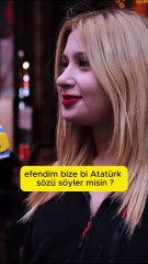 Sosyal medyaya damga vuran röportaj! Atatürk'ün sözü yok Mocha, Americano var