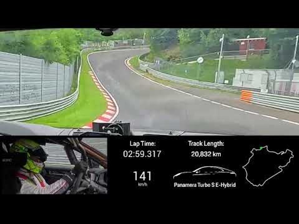 7:24,17 Minuten | Lars Kern fährt Nürburgring Bestzeit im Porsche Panamera Turbo S E-Hybrid