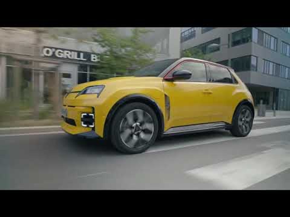 2025 Renault 5 E-Tech Electric in Iconic-Gelb | Detailaufnahmen vom E-Auto mit Retrodesign