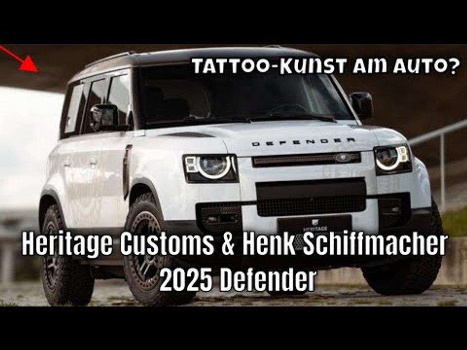2025  heritage customs & henk schiffmacher land rover defender (l993) tattoo-edition