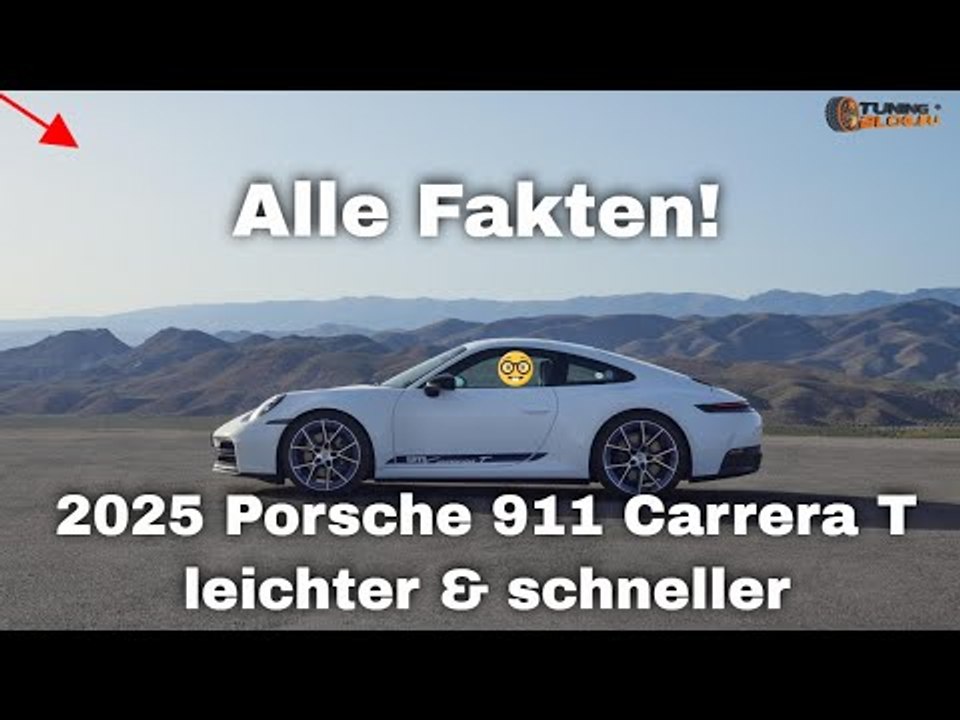 Leichter & schneller: 2024 Porsche 911 Carrera T (992.2) als Coupe & Cabrio