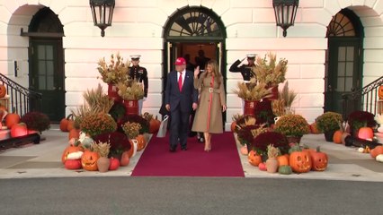 Trumps host Halloween candy giveaway at the White House