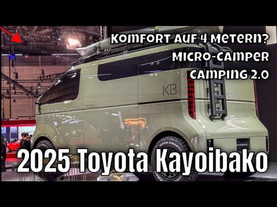 2025 toyota kayoibako micro-camper: mini-van mit maximalem komfort auf 4 metern