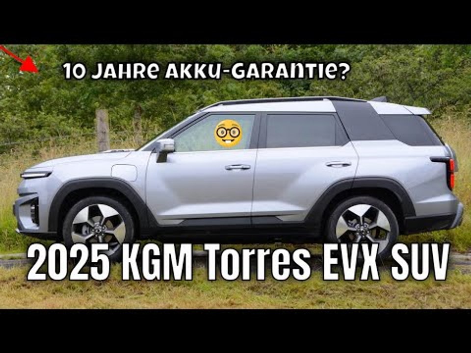 2024 KGM Torres EVX: Koreas Elektro-SUV mit 207 PS und 10 Jahren Akku-Garantie | alle Fakten