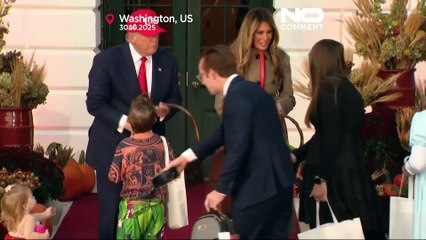 Trump ailesinden Beyaz Saray’da 'Cadılar Bayramı' kutlaması