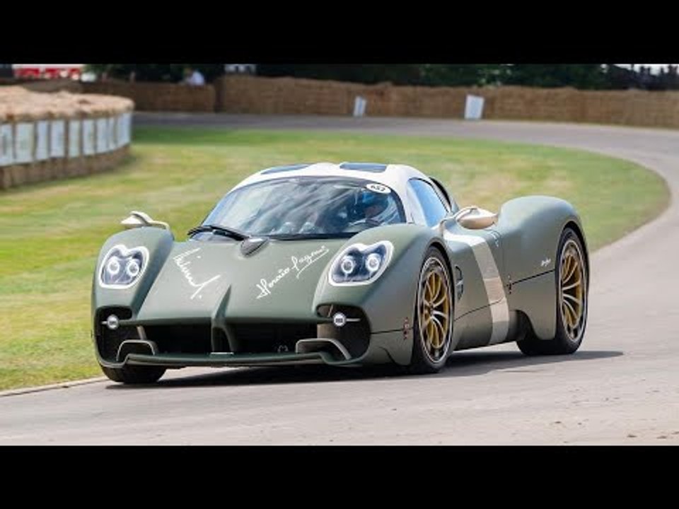 Pagani Utopia in Mattgrün: 1.100 Nm Drehmoment & V12-Power | Goodwood 2024 Highlight