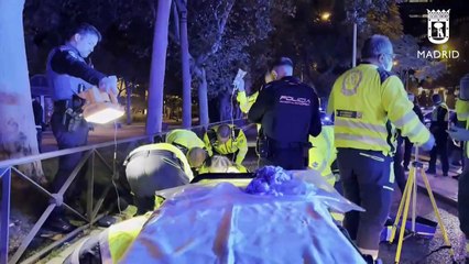 Un taxi atropella a un joven en el Paseo de la Castellana y lo deja herido grave