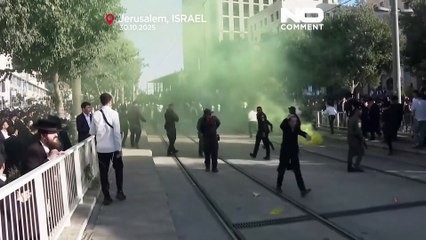 Decenas de miles de ultraortodoxos protestan en Jerusalén contra planes de reclutamiento de Israel