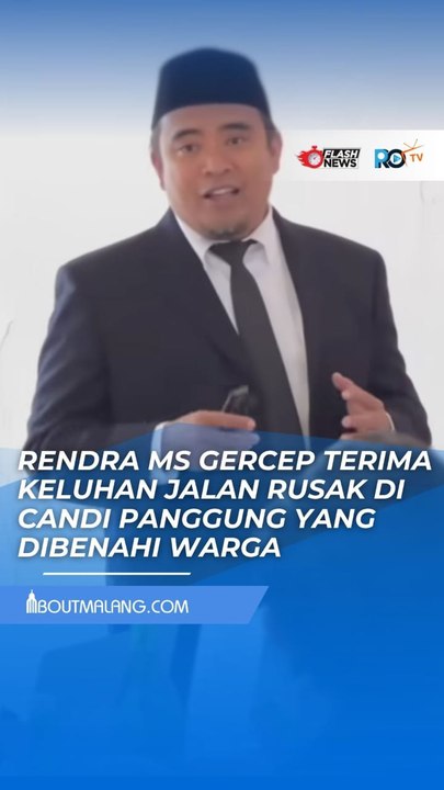 RENDRA MS GERCEP TERIMA KELUHAN JALAN RUSAK DI CANDI PANGGUNG YANG DIBENAHI WARGA