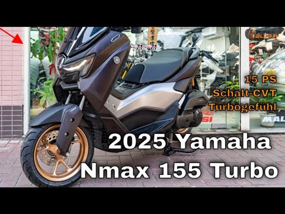2025 Yamaha Nmax 155 Turbo: Roller mit Schalt-CVT im Detail