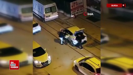 Bursa’da tartıştığı kadını yerde sürükledi