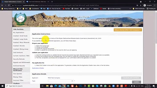 How to Apply for Mineral Title | KP Mines & Minerals | Online Portal Guide