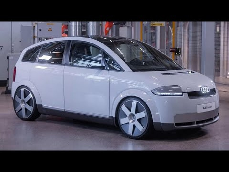 25 jahre später: der audi a2 e-tron elektromod – so sieht die zukunft aus