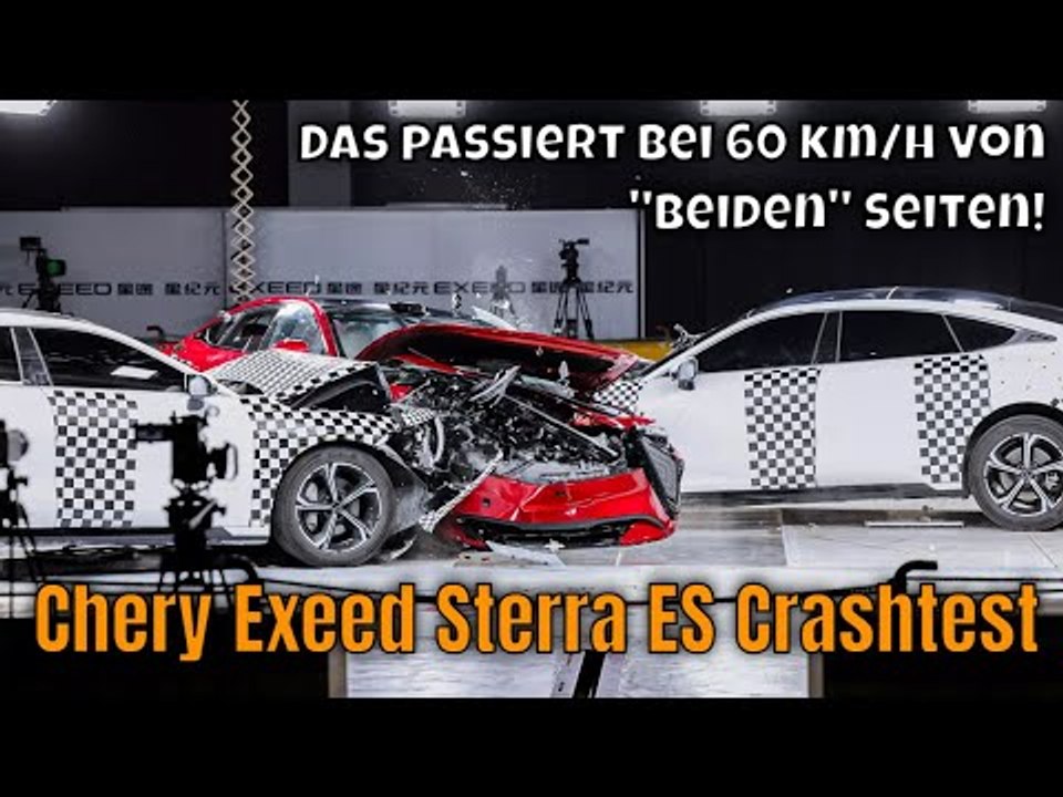 Crash-Test-Versuch: Was passiert bei 60 km/h von 'beiden Seiten' im Chery Exeed Sterra ES?