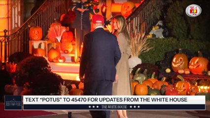 First Lady gets spooked! Trump FAILS to grab Melania's hand at White House Halloween party