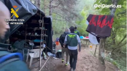 Desmanteladas seis macroplantaciones de marihuana en las comarcas del Sobrabe y la Ribagorza, en pleno Pirineo aragonés