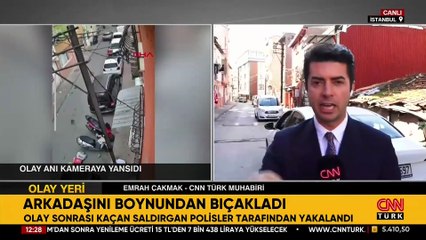 Dehşet görüntüleri! Ortaokul öğrencisi arkadaşını boynundan bıçakladı