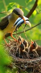 Cuckoo Chick Pushes Out Older Nest Mate