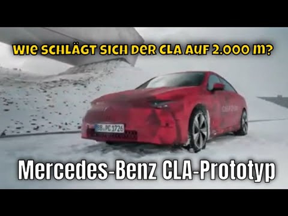 2025 Mercedes-Benz CLA-Prototyp: Elektrisierende, eisige Tests am Timmelsjoch