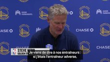 Warriors - Kerr : "Quand les stars ne jouent pas, on sait que ça va être dur"