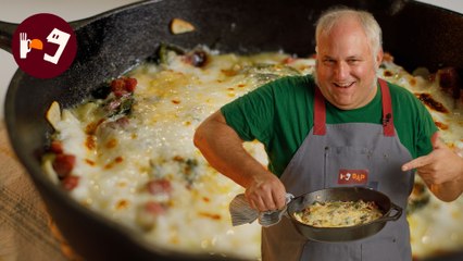 Acelgas gratinadas con bechamel y parmesano
