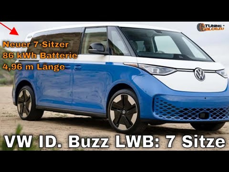 2024 VW ID. Buzz LWB: Der neue 7-Sitzer Elektro-Van für 63.000 €