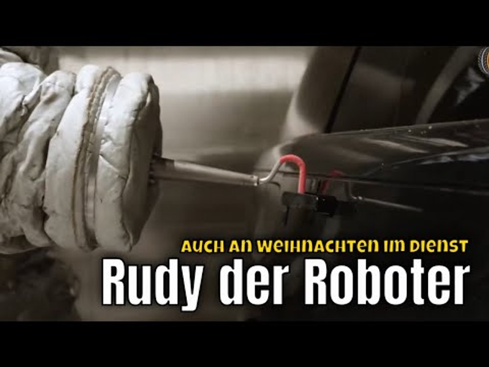 Arbeitet auch an Weihnachten: Rudy der Roboter von Jaguar/Land Rover