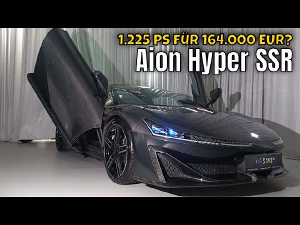 Unglaubliches Elektro-Hypercar: GAC Aion Hyper SSR mit 1.225 PS zum Budgetpreis