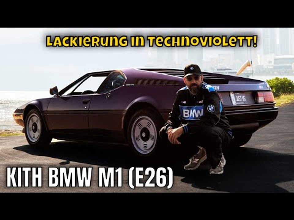 Kith bmw m1 (e26) in technoviolett: seltener klassiker im neuen look
