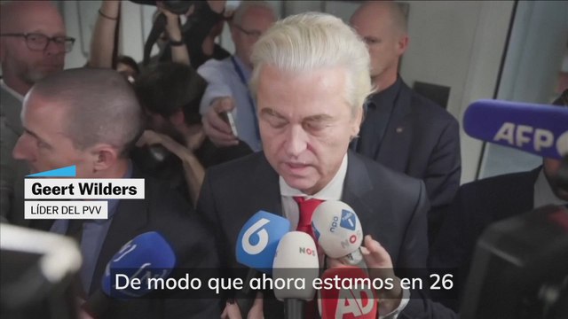 Geert Wilders celebra el empate entre la extrema derecha y los centristas en las elecciones holandesas