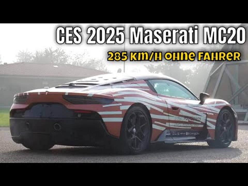 Maserati MC20 zur CES 2025: Autonomer Supersportwagen bricht Rekorde!