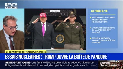 ÉDITO - Reprise des essais d'armes nucléaires américains: Donald Trump "sème la confusion"