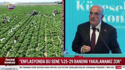 Şimşek: Enflasyon seneye kuraklık olmasa düşecek