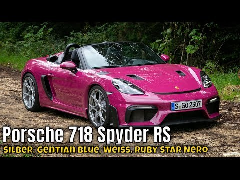 2024 Porsche 718 Spyder RS – das ultimative Cabrio-Erlebnis (4 Farben im Check)