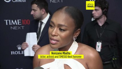 TIME100 Next honoree Nomzamo Mbatha urges public figures to speak about world issues