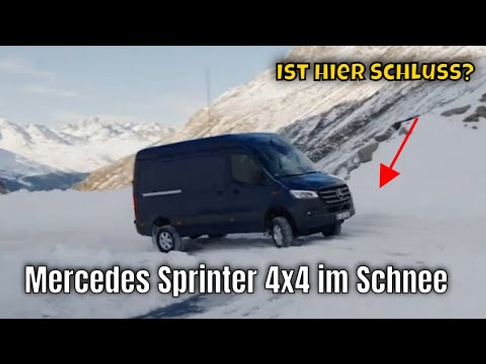 2024 mercedes sprinter 4x4 im schnee: wie schlägt sich der lademeister auf +2.000 metern?