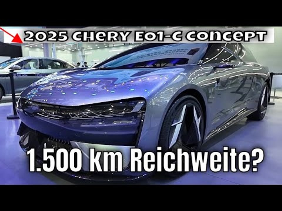 2025 Chery EO1-C Concept: 1.500 km Reichweite & 3 Sek. auf 100 | die Fakten
