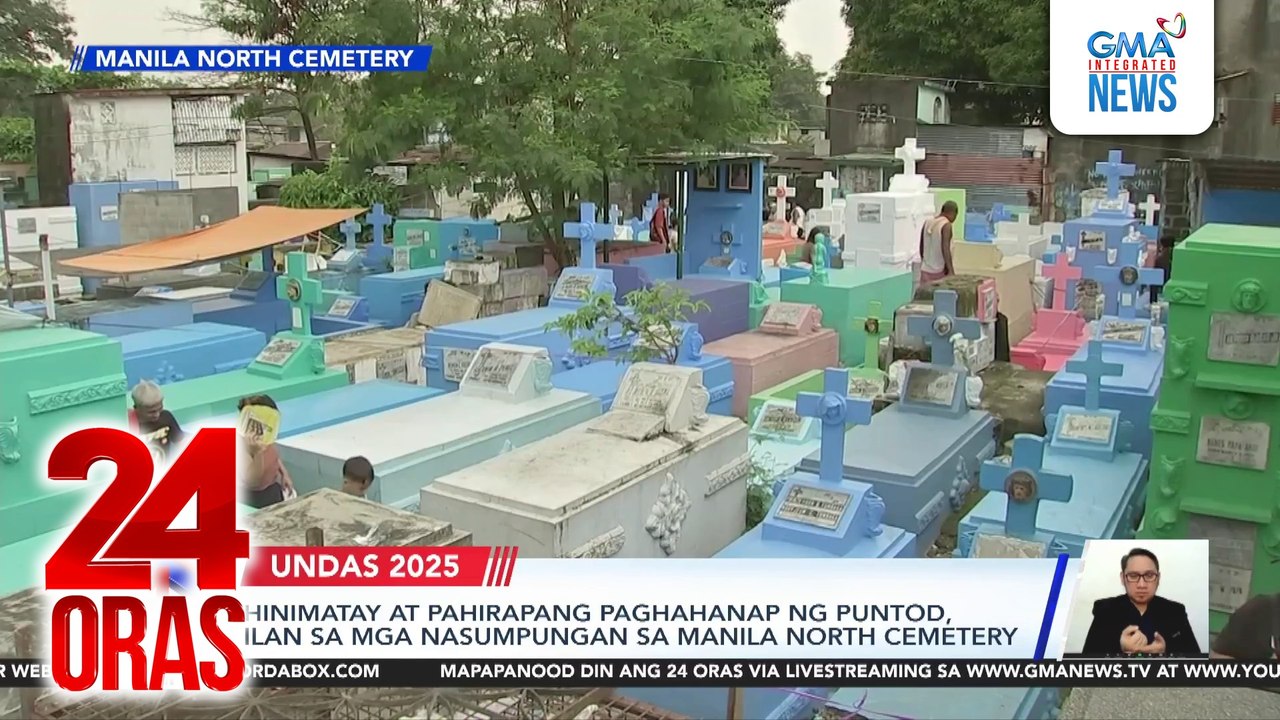 Hinimatay at pahirapang paghahanp ng puntod, ilan sa mga nasumpungan sa Manila North Cemetery | 24 Oras