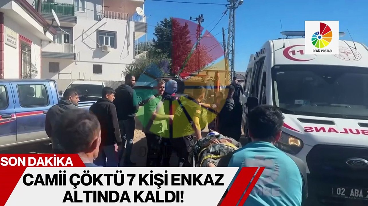 Camii çöktü 7 kişi enkaz altında kaldı!