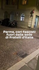 Parma, cori fascisti fuori dalla sede di Fratelli d'Italia