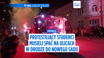 Szkoły zamknięte, uczniowie w drodze na protest, w Nowym Sadzie musieli spać na ulicach